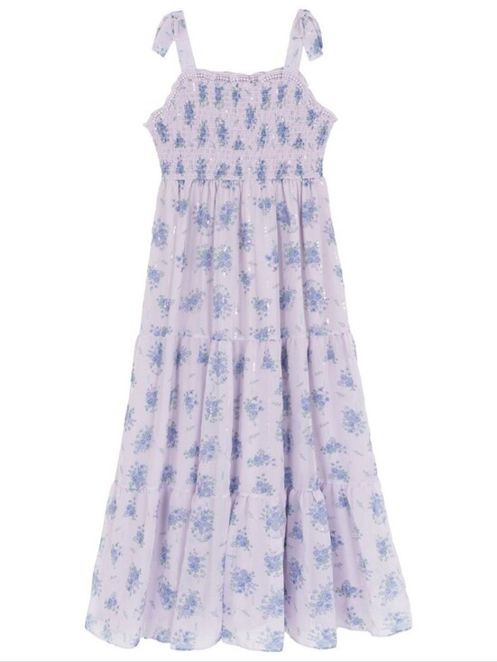 Rare Editions Other - Rare Editions Girls Chiffon Maxi Dress Large 10/12 New Purple